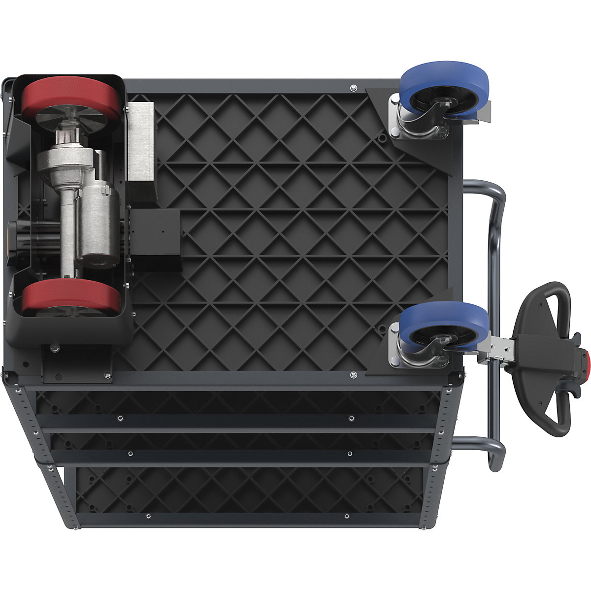 Etagewagen CustomLine met elektrische aandrijving – eurokraft pro (Productafbeelding 15)-14