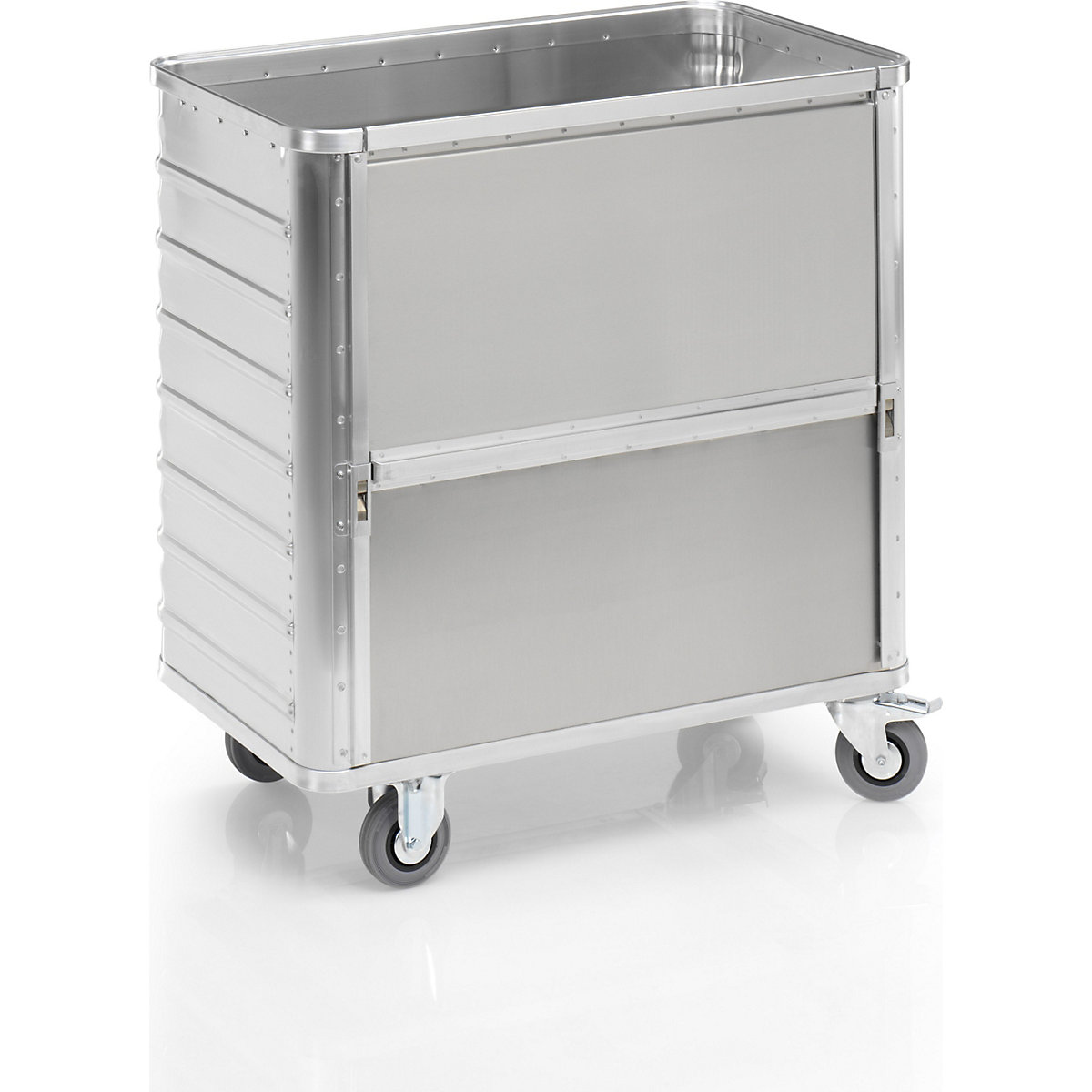 Kastwagen van aluminium, neerklapbare zijwand &ndash; Gmöhling