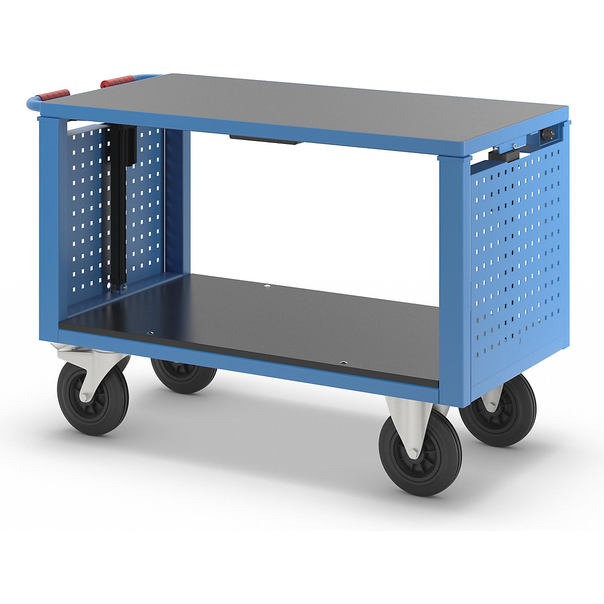 Montagewagen, elektrisch in hoogte verstelbaar – eurokraft pro (Productafbeelding 10)-9