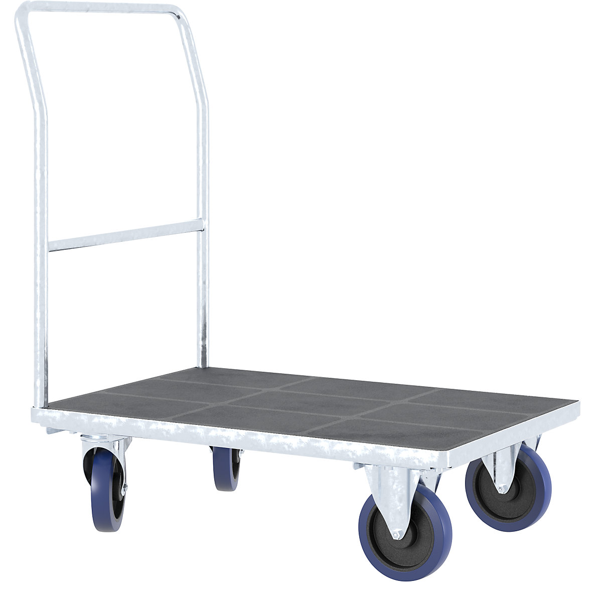 Platformwagen met buisvormige duwbeugel – eurokraft pro (Productafbeelding 2)-1