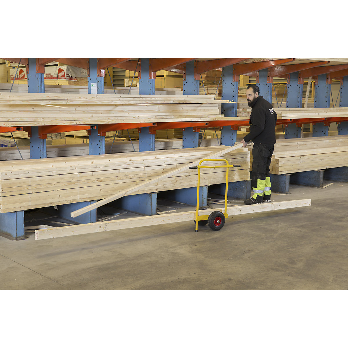 Platenwagen met duwbeugel – Kongamek (Productafbeelding 2)-1