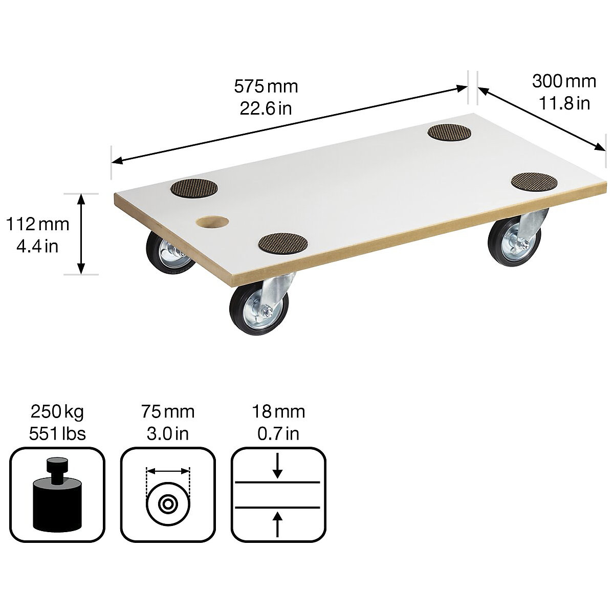 Transportrol met greepopening – Wagner (Productafbeelding 11)-10