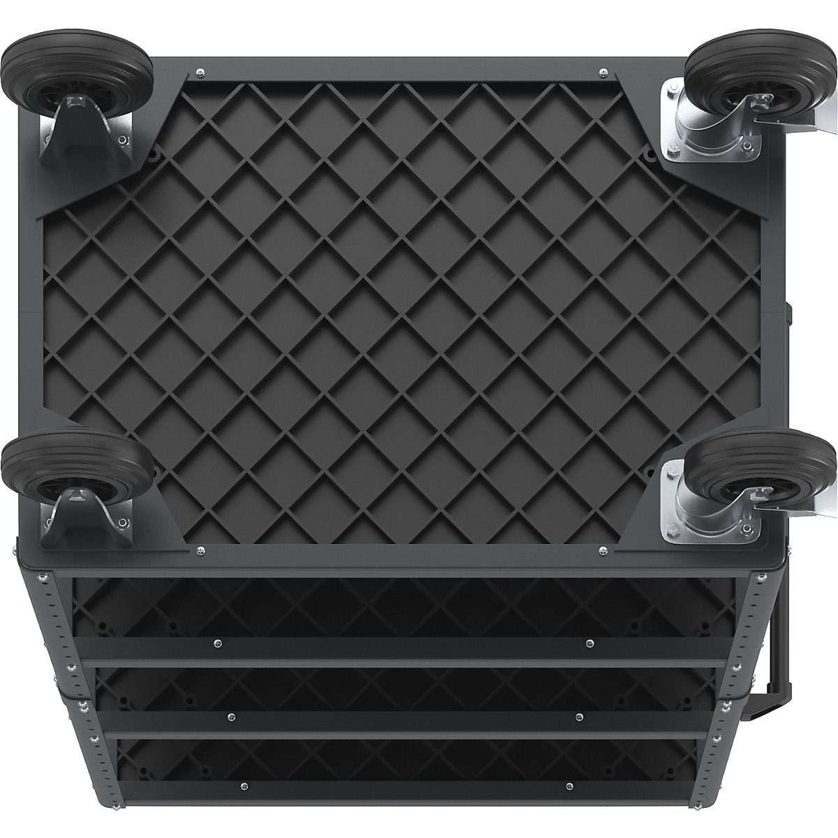 Etagenwagen CustomLine, 4-seitig offen eurokraft pro (Produktabbildung 12)-11