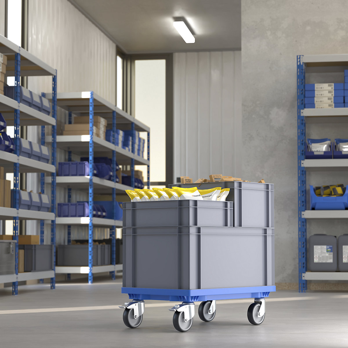 Profi-Fahrgestell, 600 x 400 mm eurokraft basic (Produktabbildung 4)-3