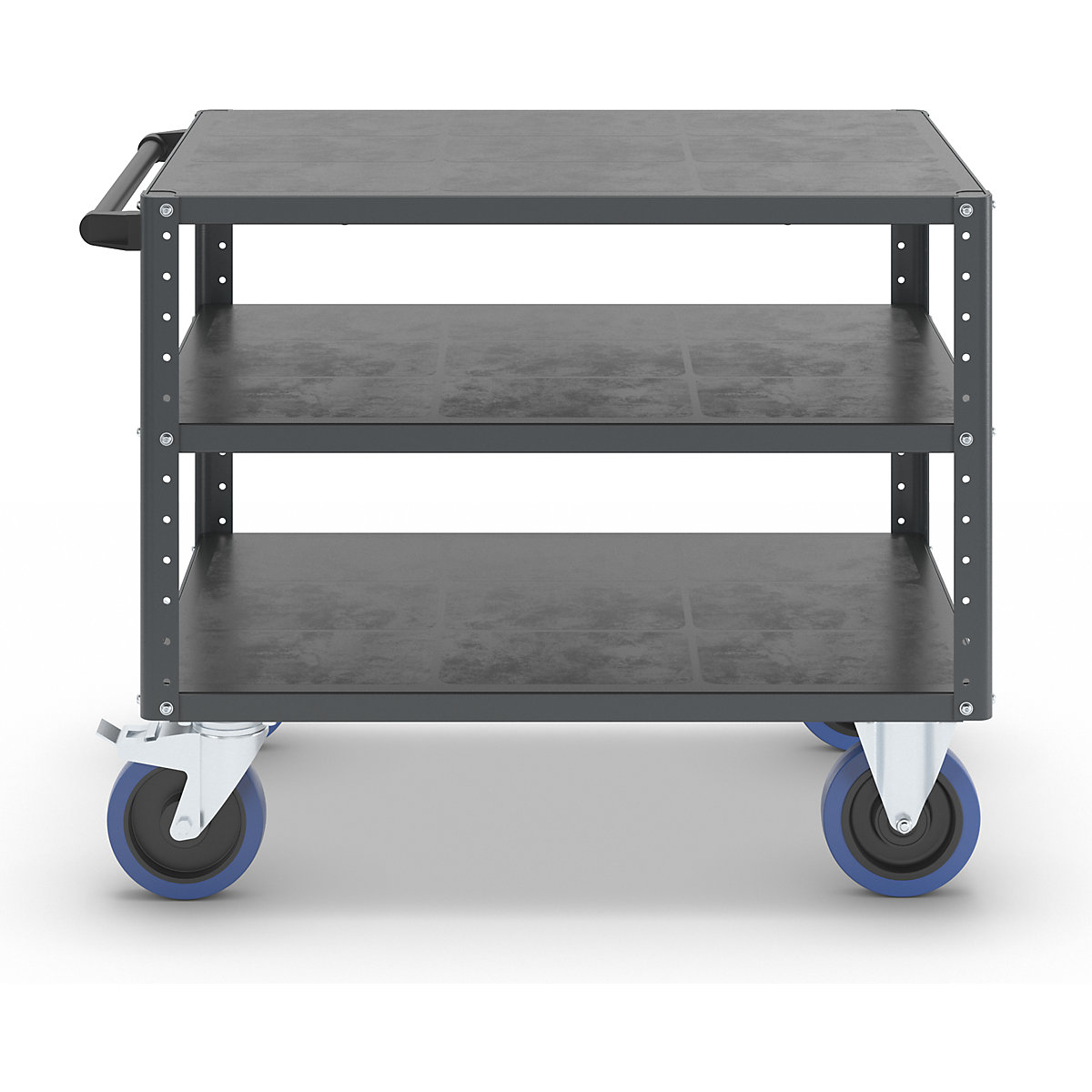 eurokraft pro CustomLine Assembly Cart 3 Tiers Anthracite Grey 10