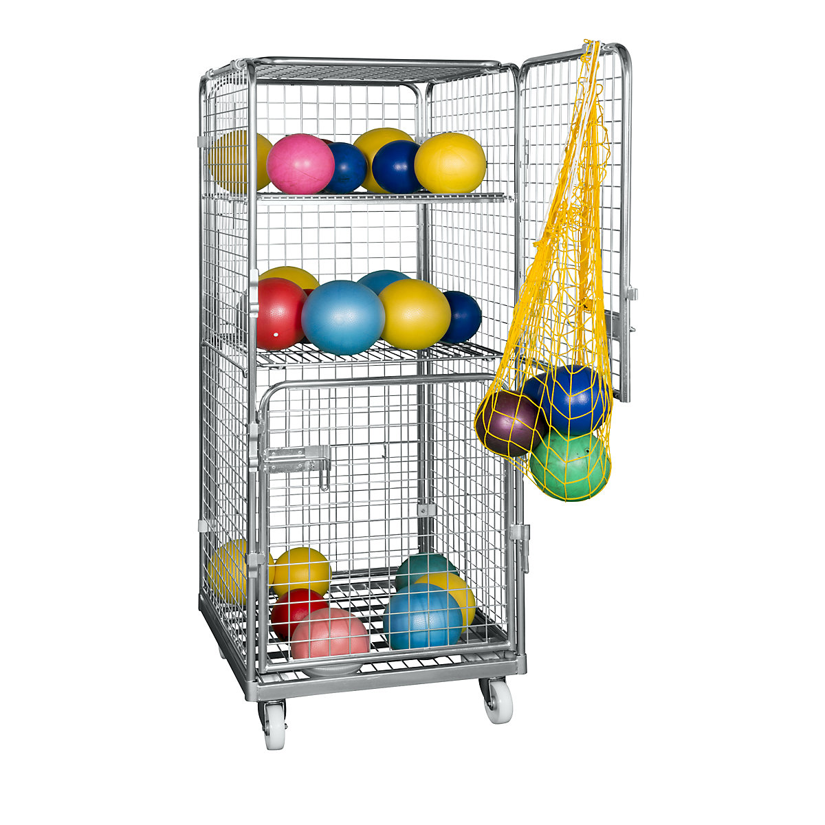 Antidiebstahlbehälter mit Stahl-Rollplatte (Produktabbildung 4)-3