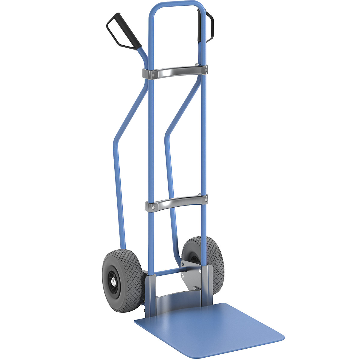 Sackkarre mit Kufen, blau eurokraft pro