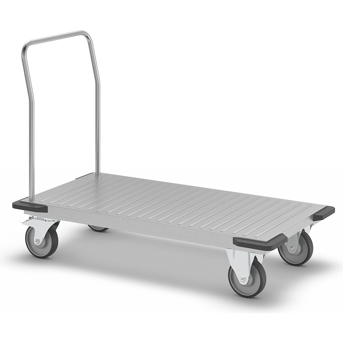 Edelstahl-Plattformwagen eurokraft pro (Produktabbildung 4)-3