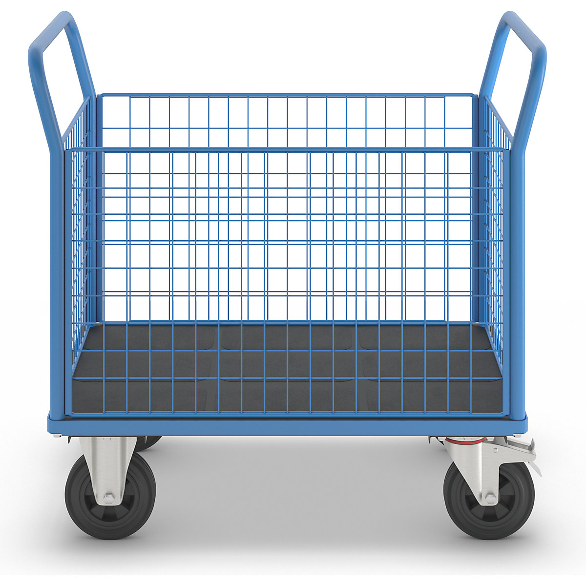 Plattformwagen mit Gitterwänden eurokraft pro (Produktabbildung 3)-2