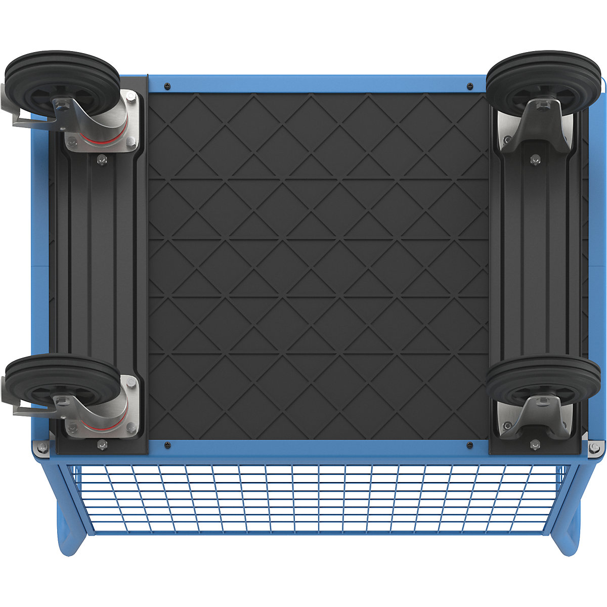Plattformwagen mit Gitterwänden eurokraft pro (Produktabbildung 6)-5