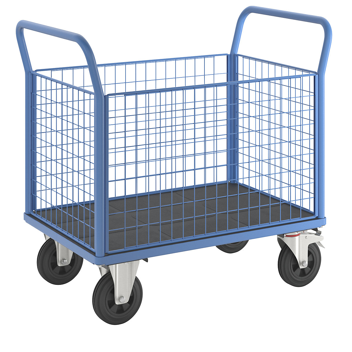 Plattformwagen mit Gitterwänden eurokraft pro