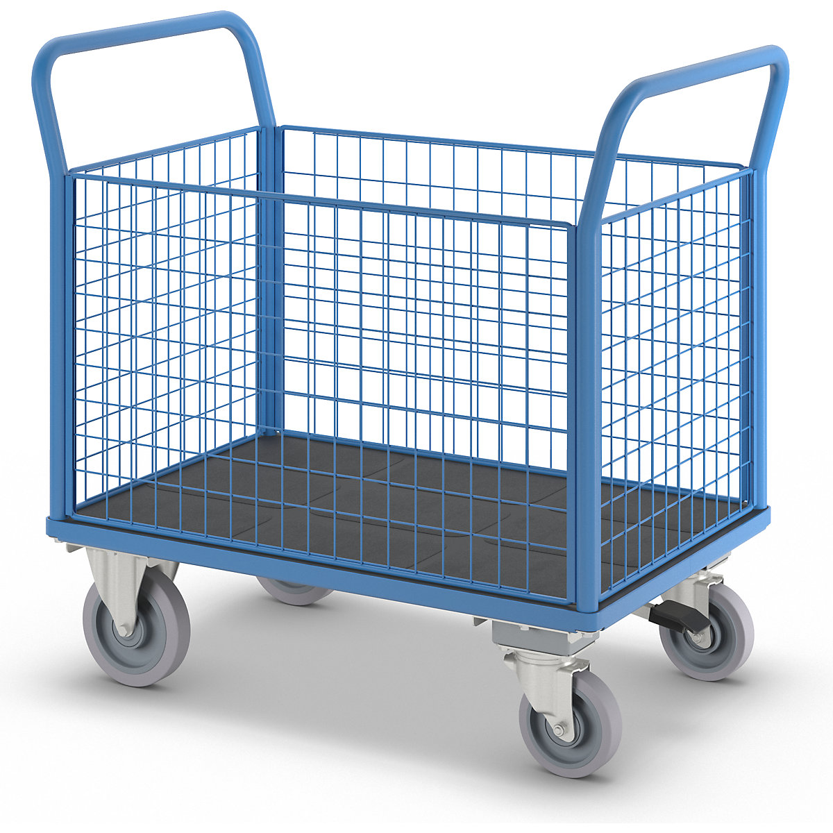 Plattformwagen mit Gitterwänden eurokraft pro (Produktabbildung 8)-7