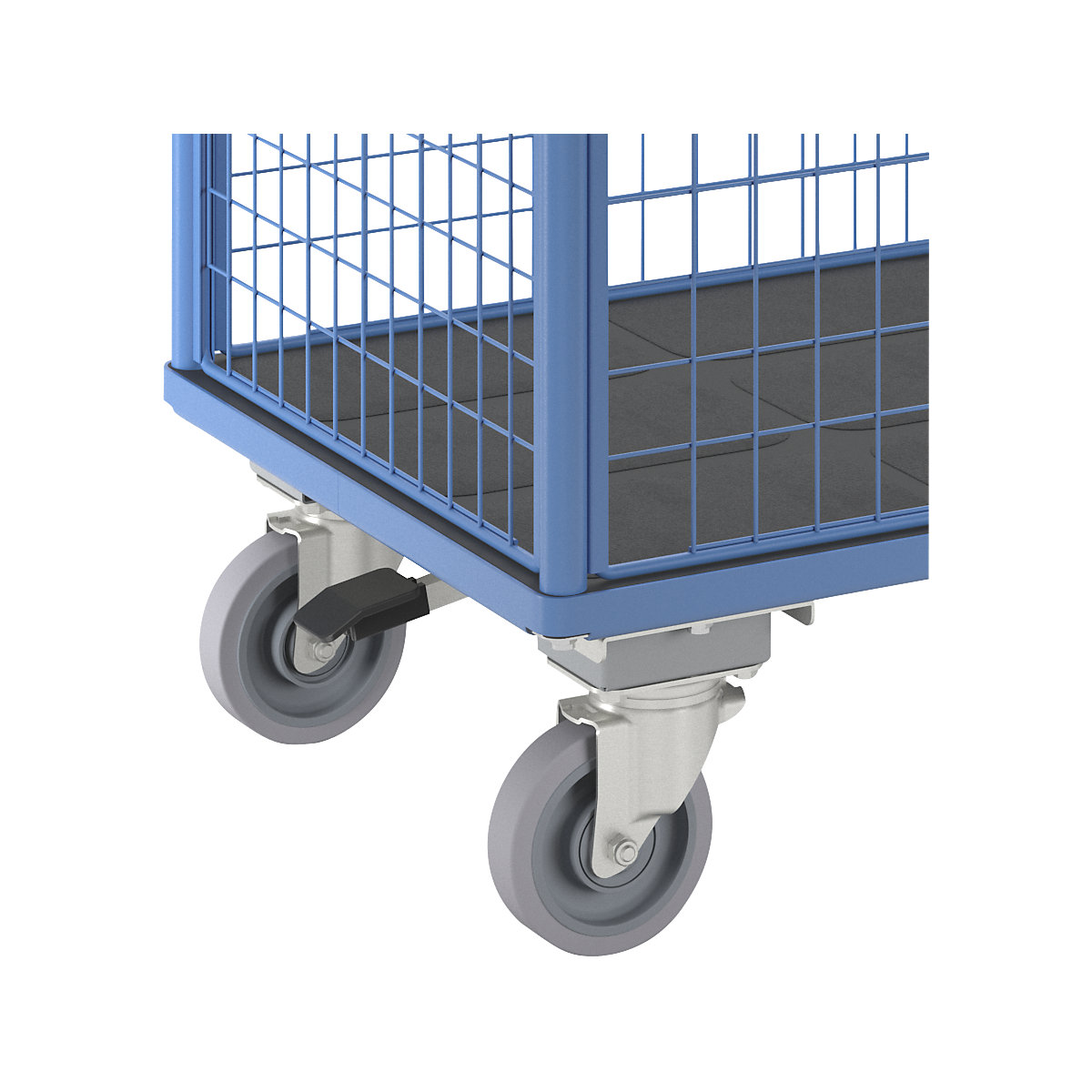 Plattformwagen mit Gitterwänden eurokraft pro (Produktabbildung 9)-8