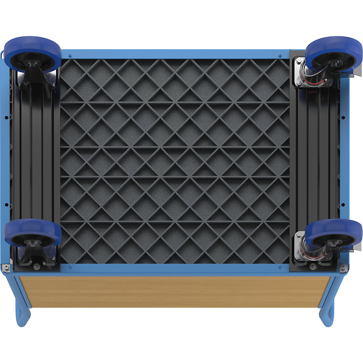 Plattformwagen mit Holzwänden eurokraft pro (Produktabbildung 8)-7