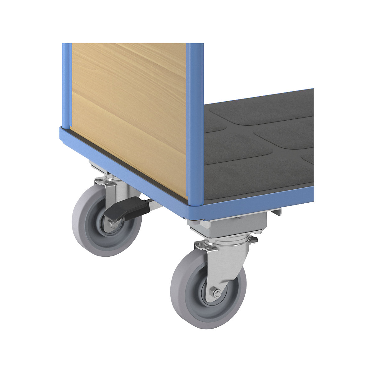 Plattformwagen mit Holzwänden eurokraft pro (Produktabbildung 9)-8
