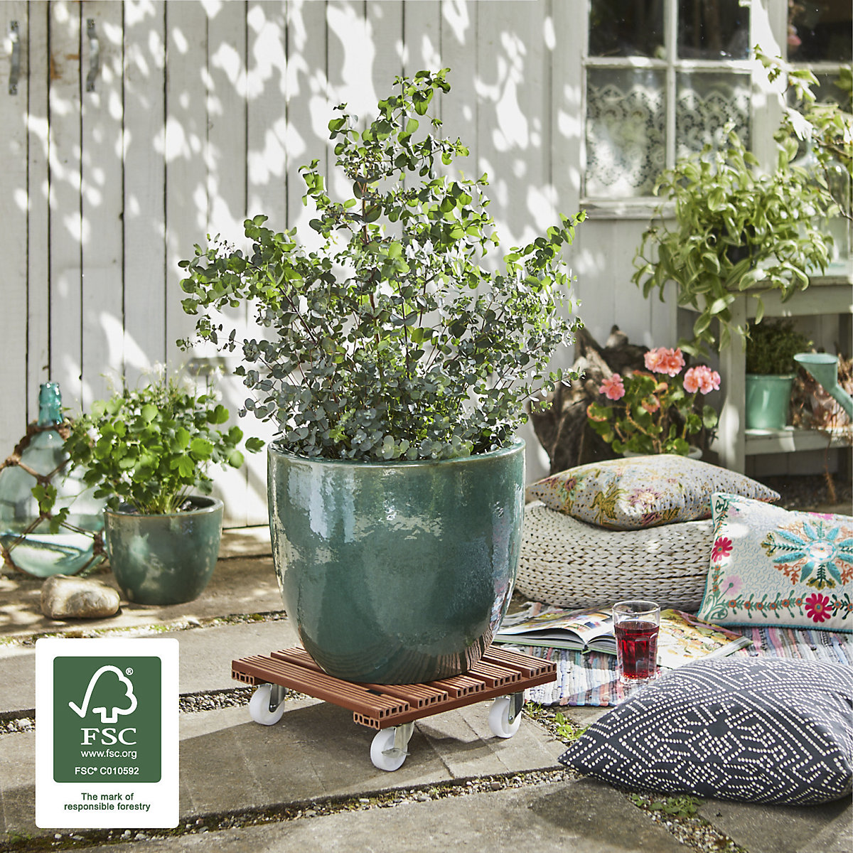 Pomični podstavek za lončnice, WPC – Wagner (Slika izdelka 3)-2