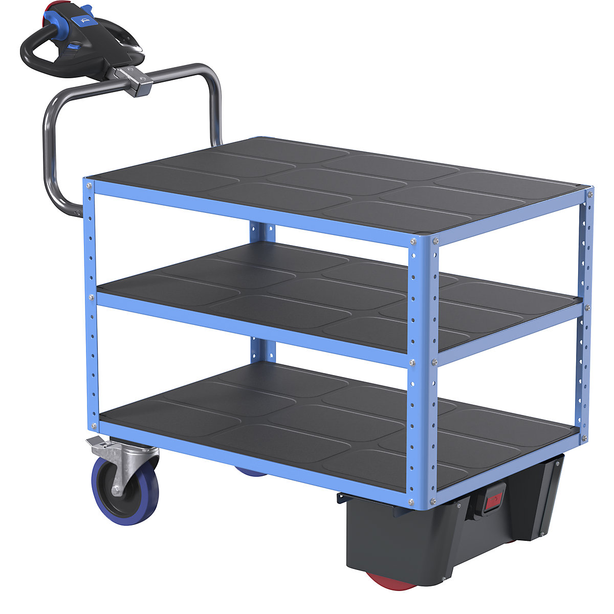 Wózek montażowy CustomLine z napędem elektrycznym – eurokraft pro (Zdjęcie produktu 4)-3