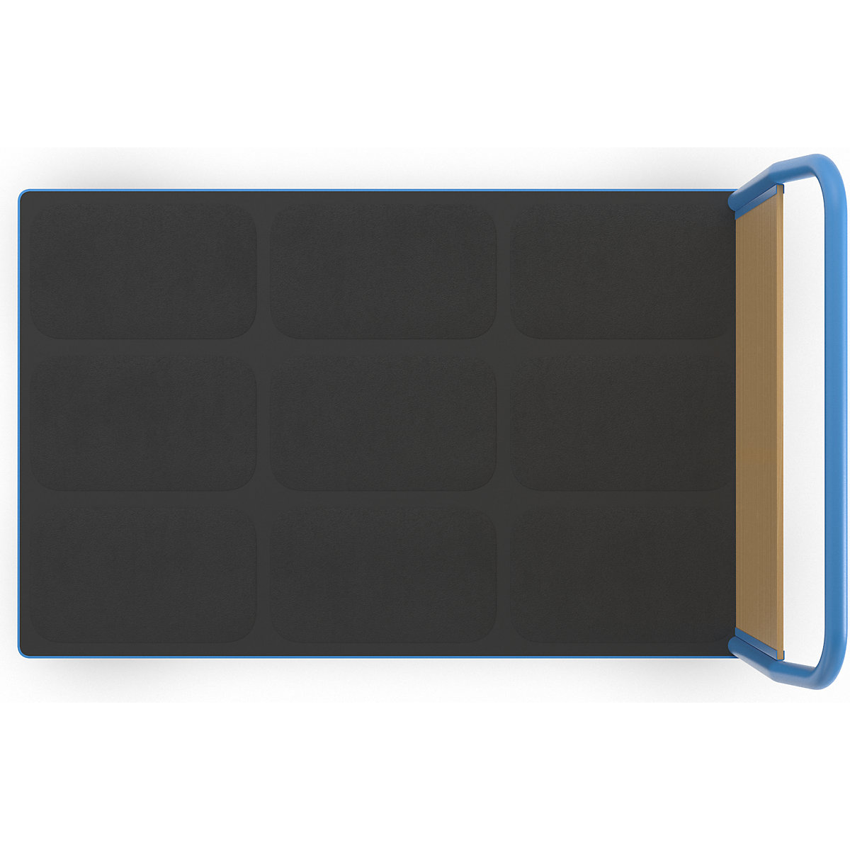 Wózek platformowy ze ściankami drewnianymi – eurokraft pro (Zdjęcie produktu 8)-7