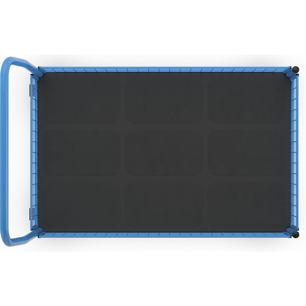 Wózek platformowy ze ściankami kratowymi – eurokraft pro (Zdjęcie produktu 8)-7