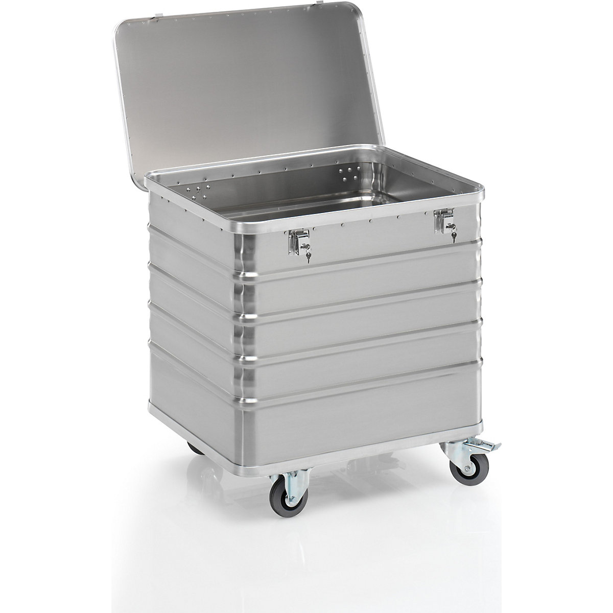 Wózek skrzyniowy z aluminium, pełna ścianka – Gmöhling (Zdjęcie produktu 11)-10