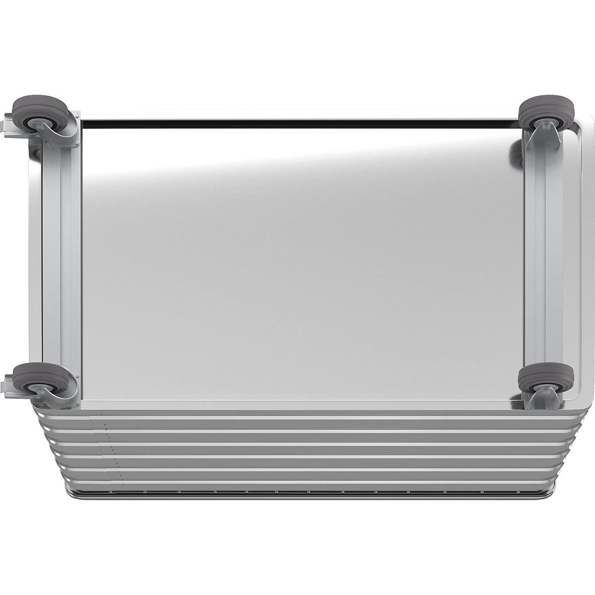 Wózek skrzyniowy z aluminium, pełna ścianka – Gmöhling (Zdjęcie produktu 7)-6