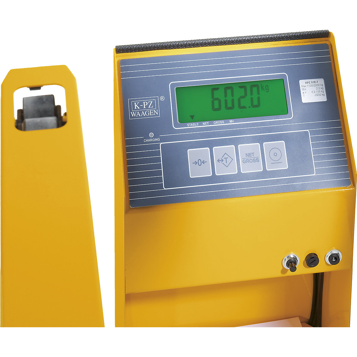 Cărucior elevator pentru paleți cu cântar de precizie (Imagine produs 2)-1