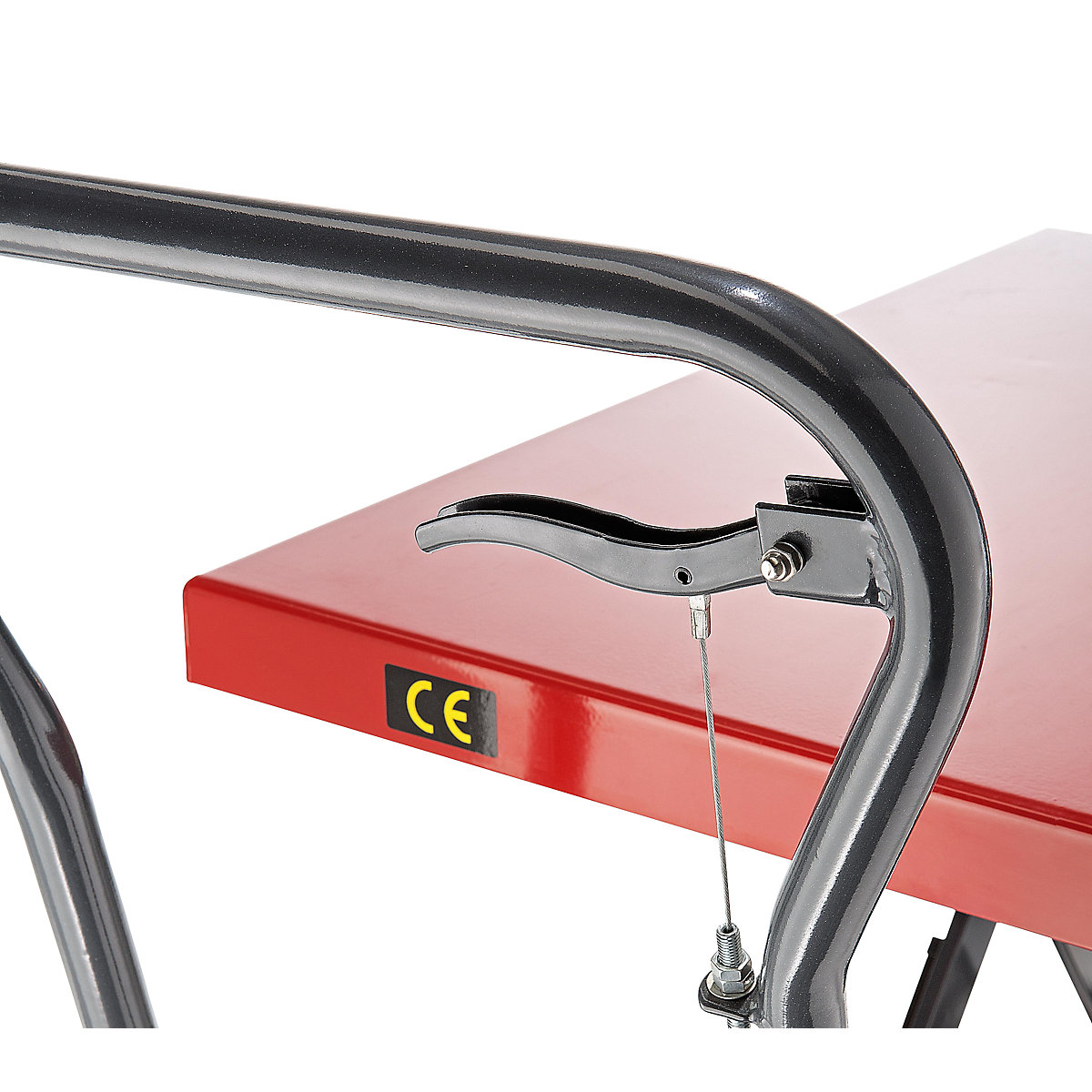 Cărucior cu platformă de elevație – eurokraft basic (Imagine produs 5)-4