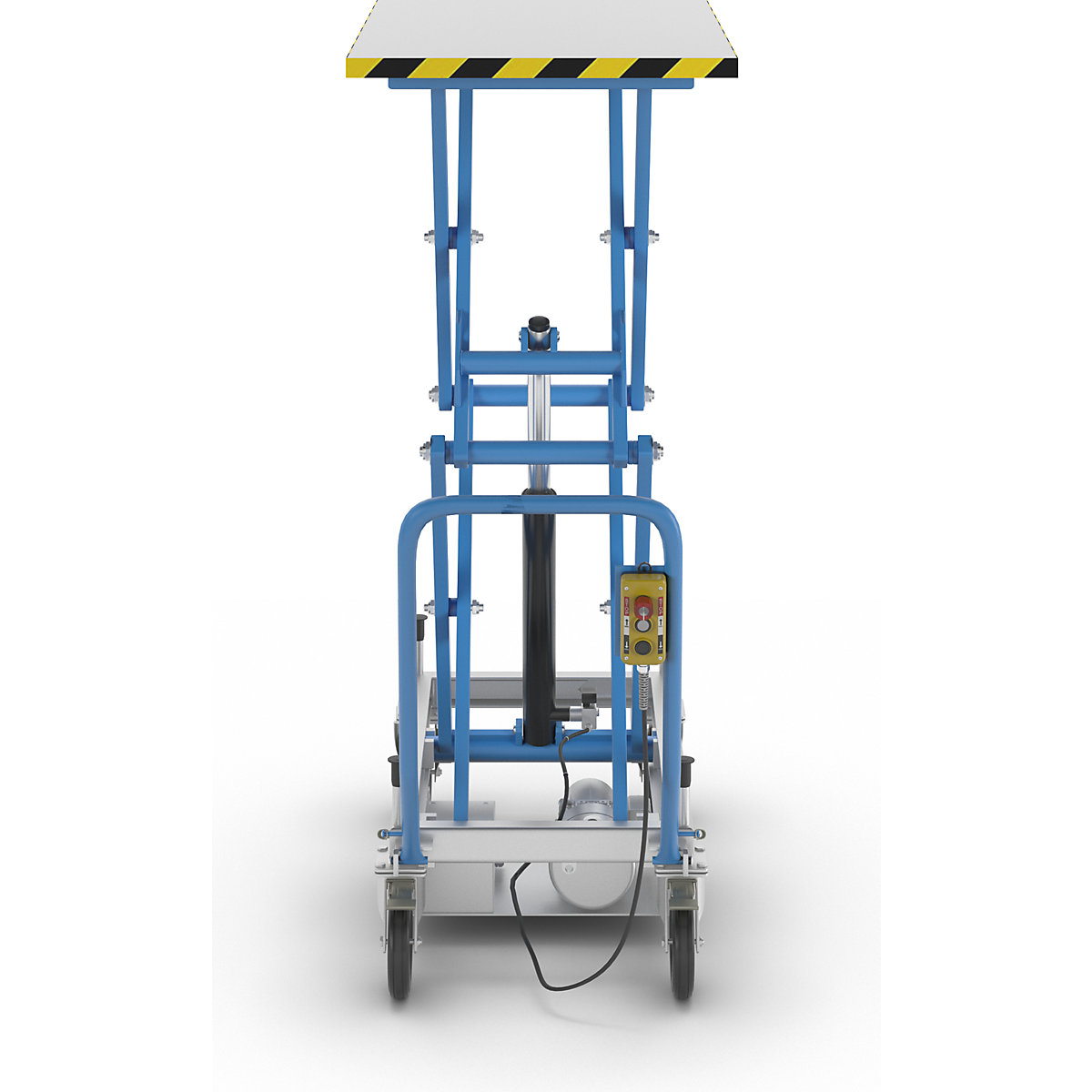 Cărucior cu platformă de ridicare tip foarfece duble – eurokraft pro (Imagine produs 6)-5