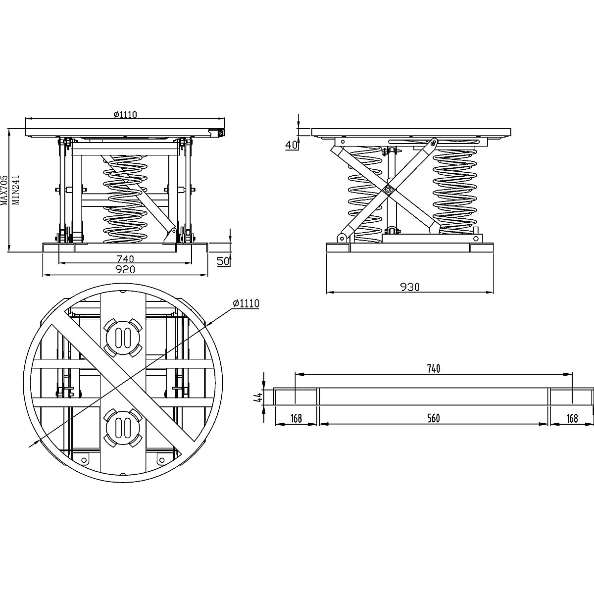 Platformă de ridicare rotativă, cu auto-nivelare (Imagine produs 7)-6
