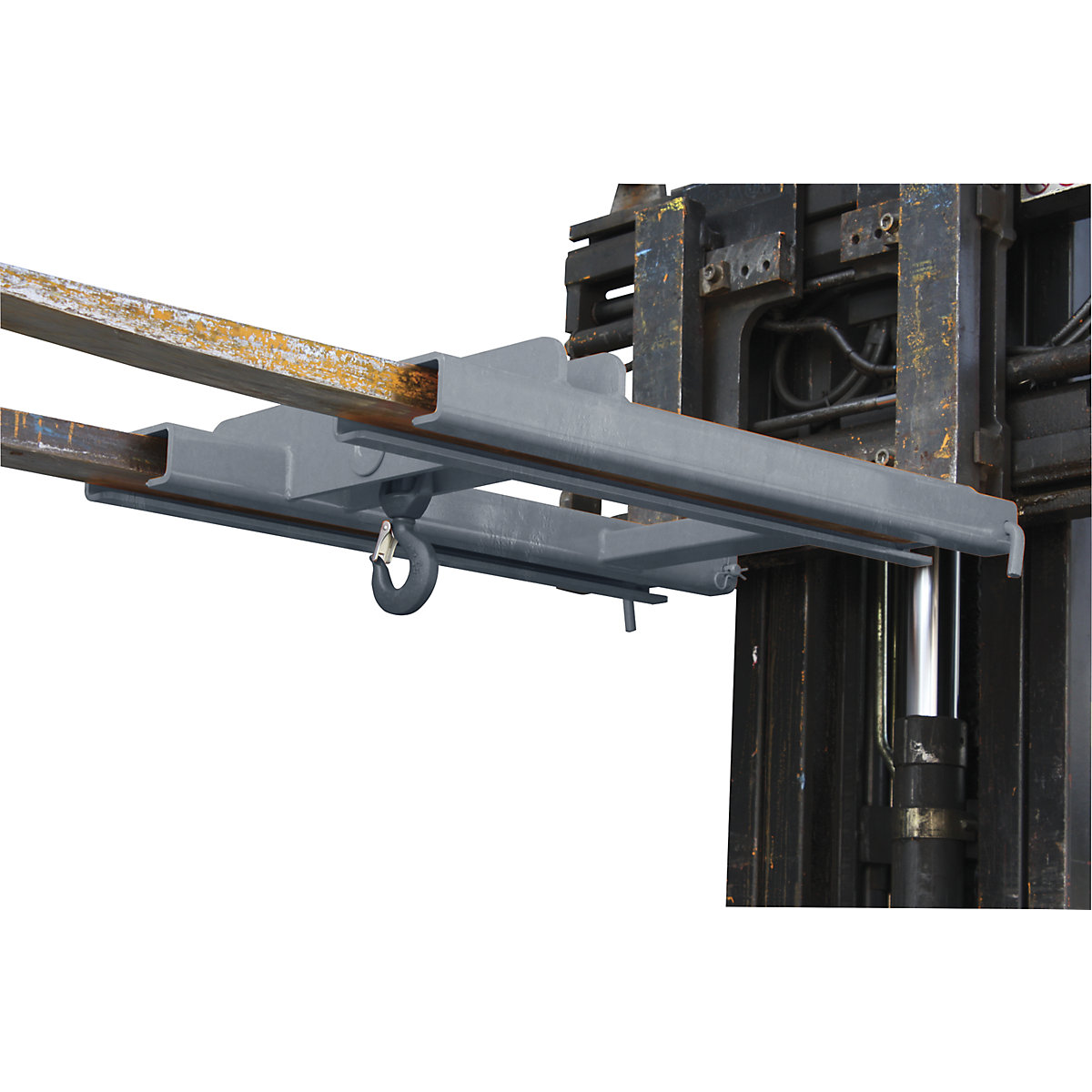 Osprzęt do wózka widłowego z hakiem ładunkowym – Eichinger