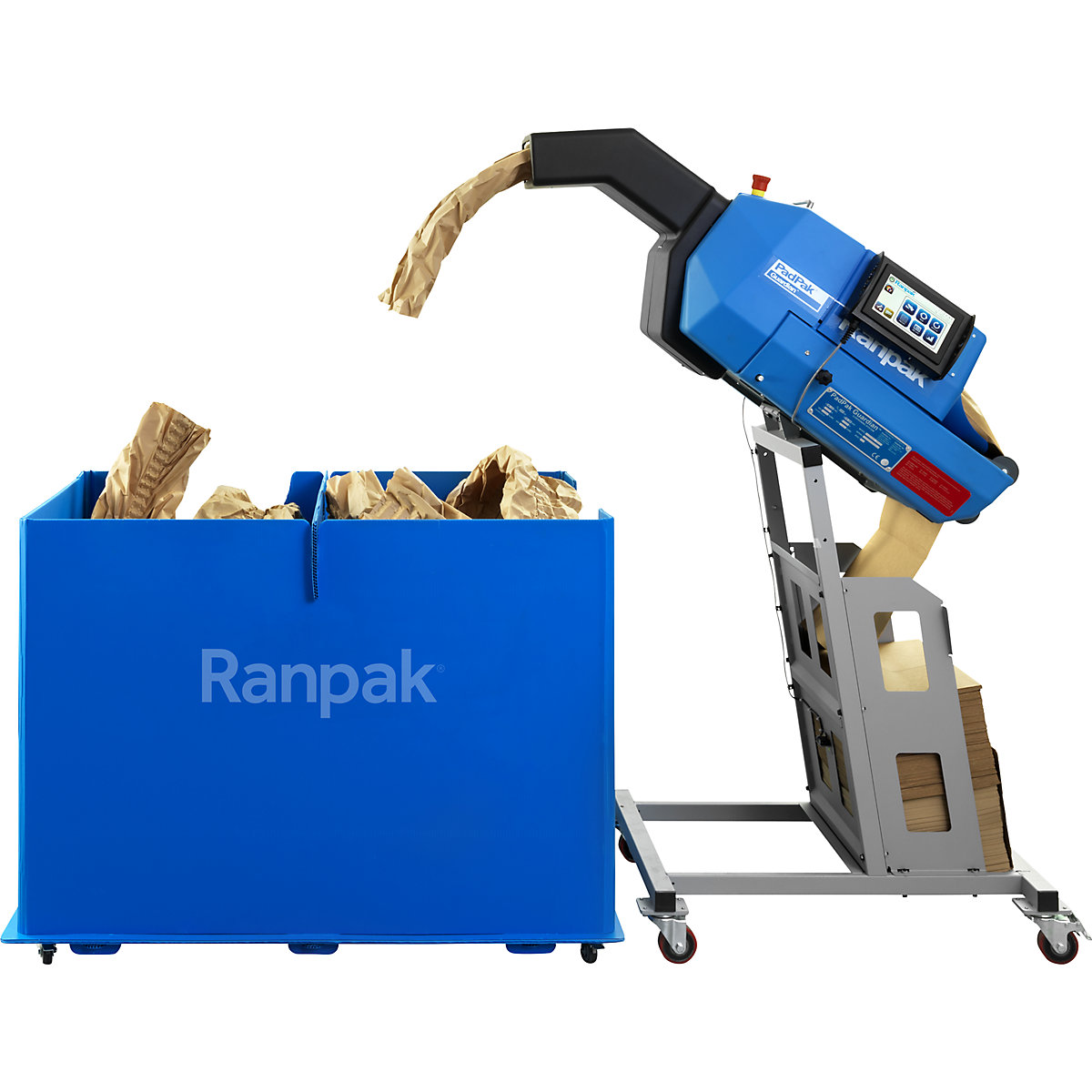 Behälter für Papierpolster