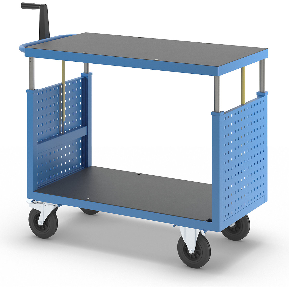 Assembly trolley, height adjustable – eurokraft pro (Product illustration 14)-13