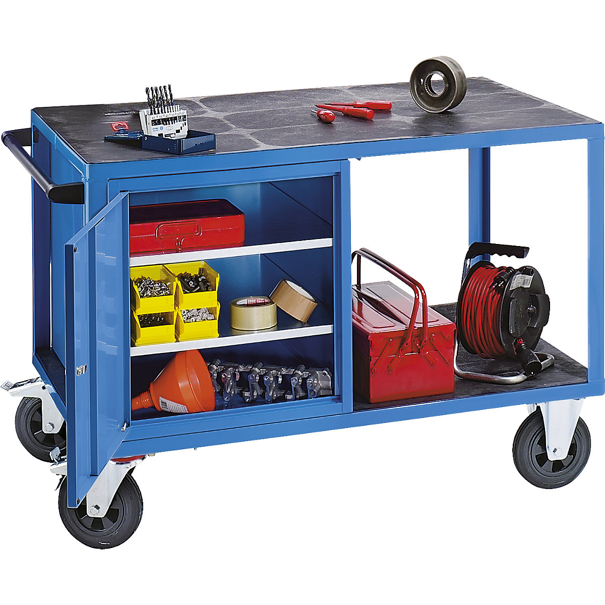 Assembly trolley, max. load 500 kg – eurokraft pro (Product illustration 8)-7