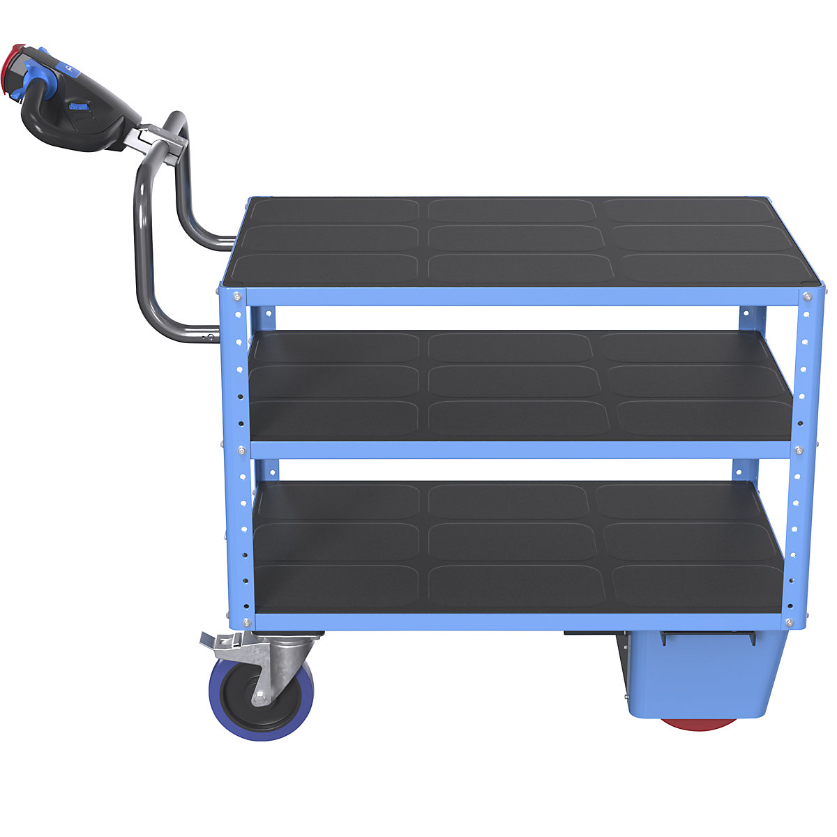 CustomLine assembly trolley with electric drive – eurokraft pro (Product illustration 3)-2