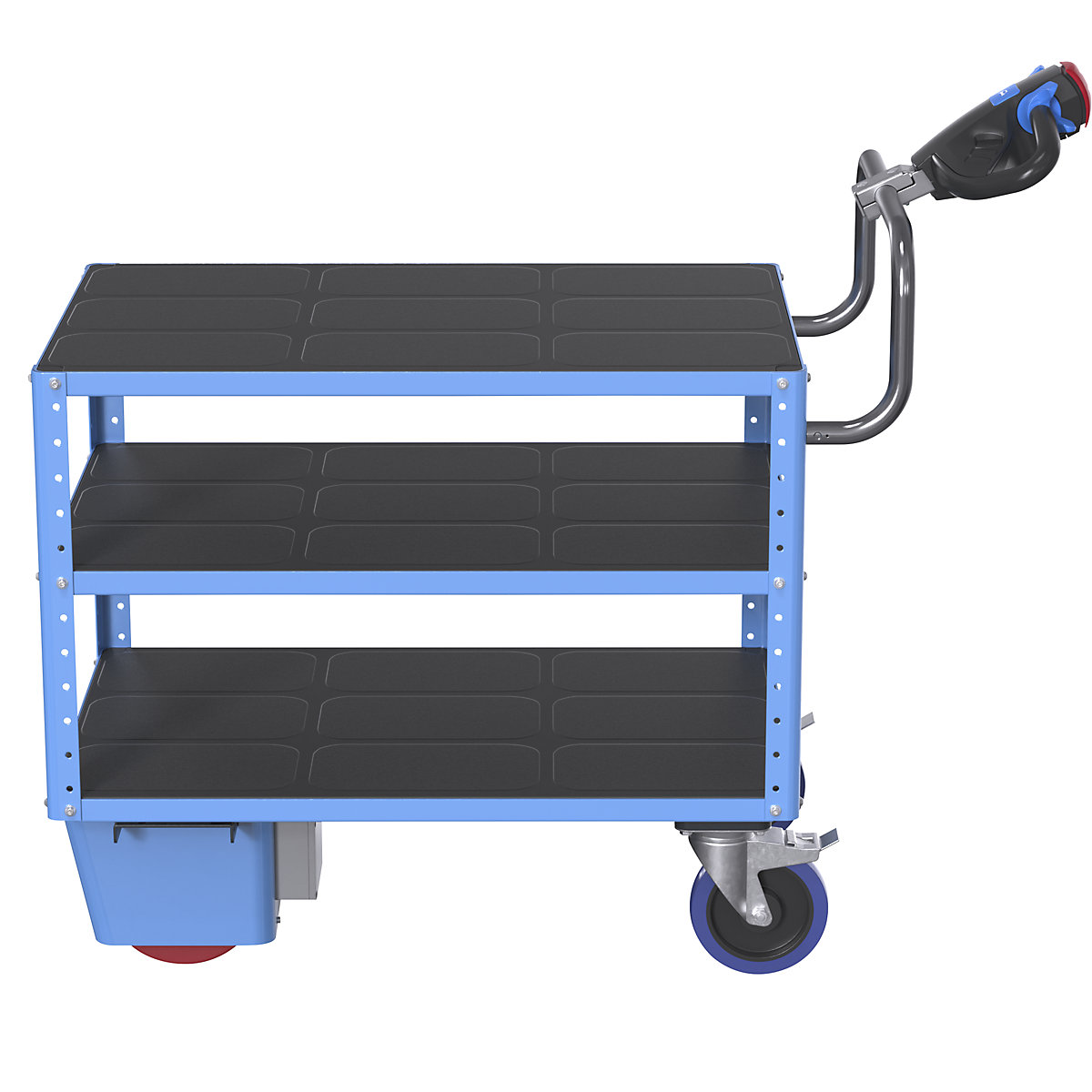 CustomLine assembly trolley with electric drive – eurokraft pro (Product illustration 8)-7