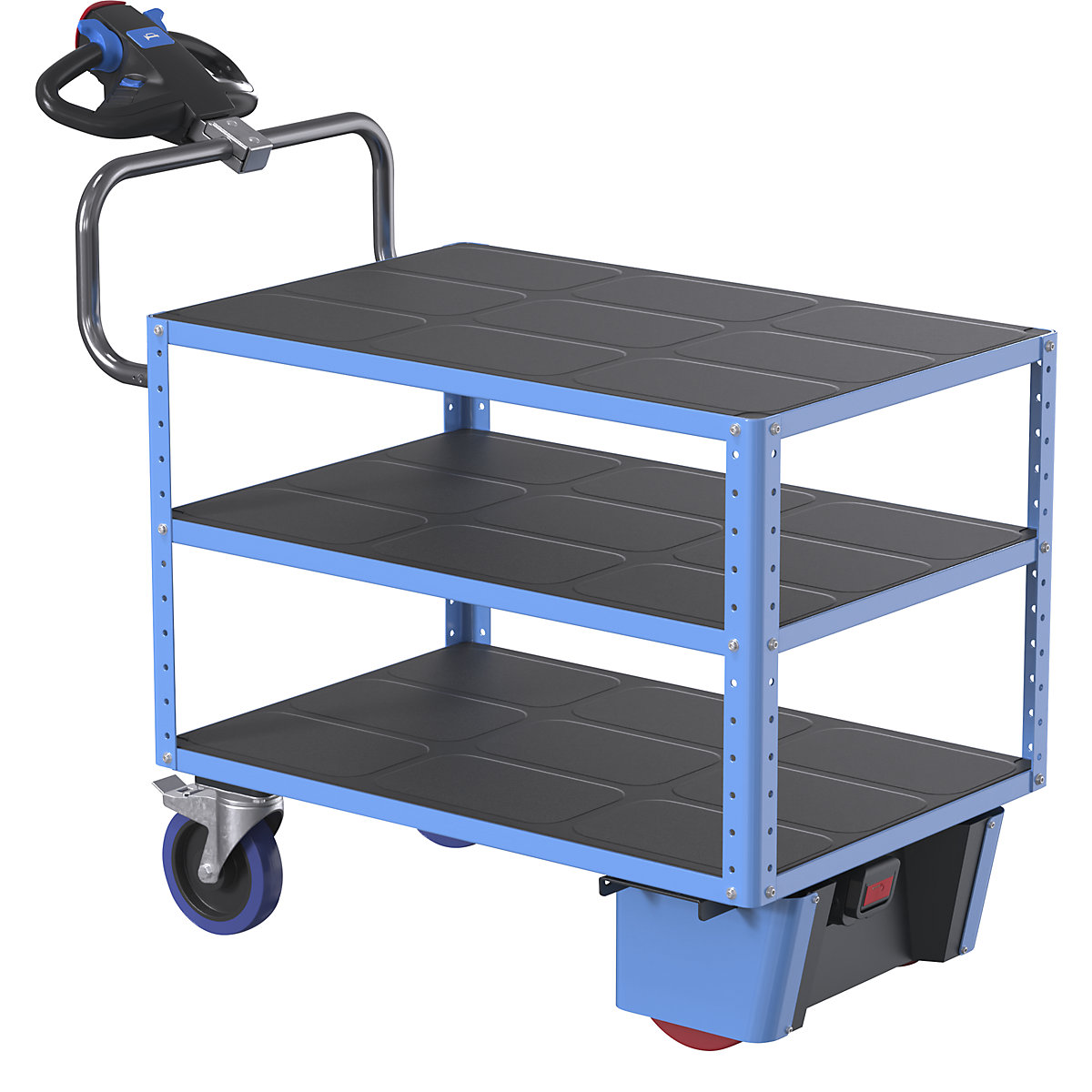 CustomLine assembly trolley with electric drive – eurokraft pro (Product illustration 5)-4