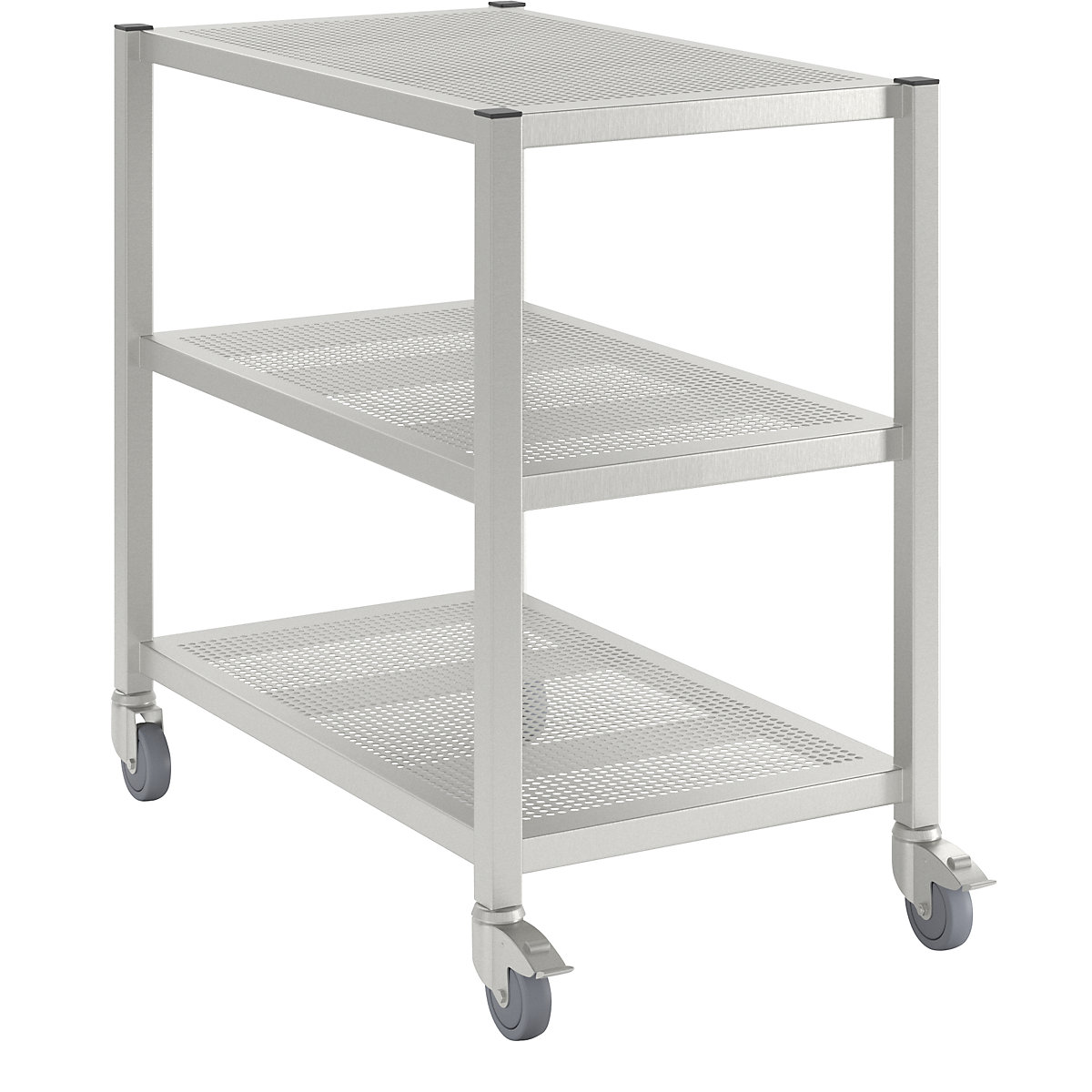 Mobile cleanroom table, made of stainless steel, 3 shelves, length 1000 mm-14