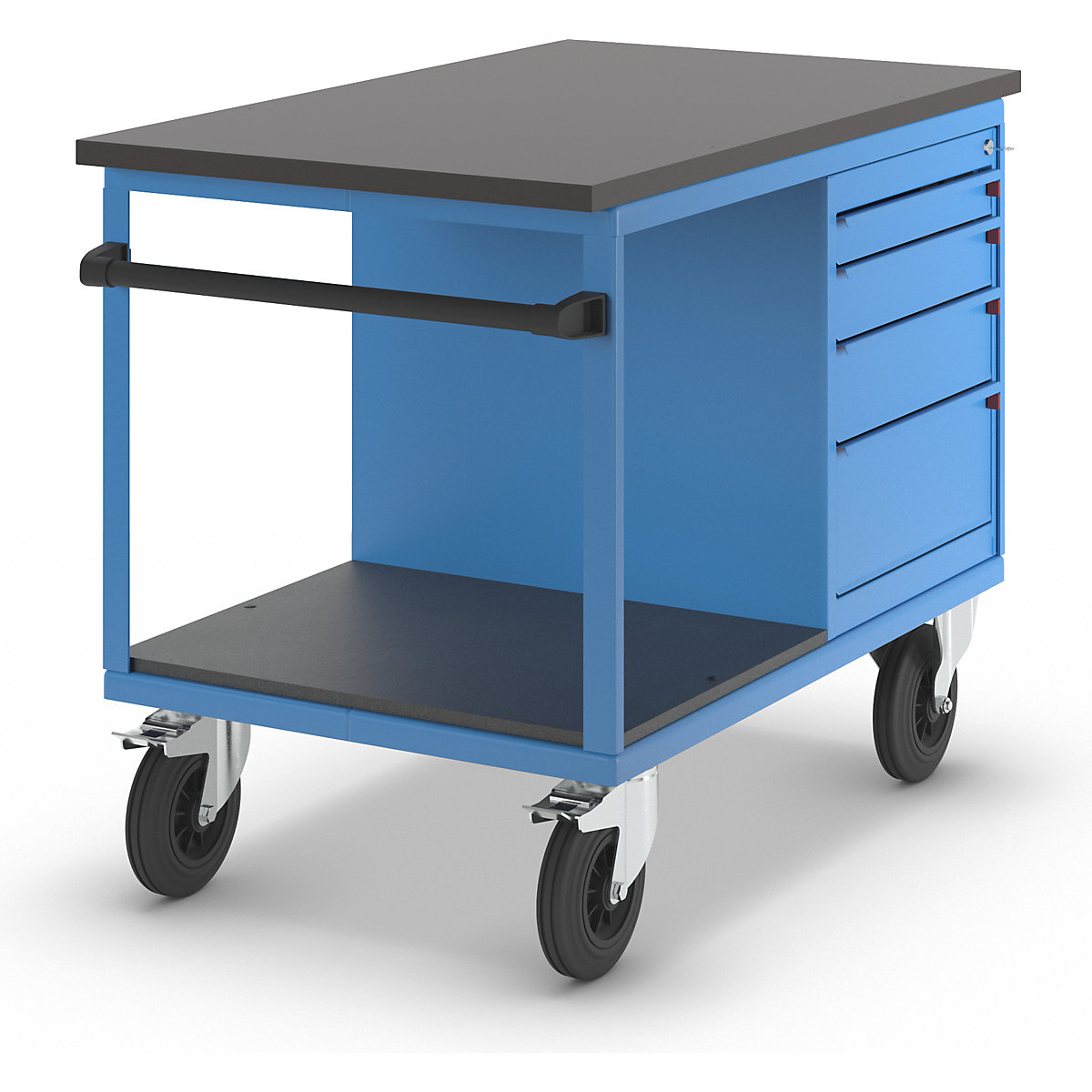 Mobile workbench, max. load 500 kg – eurokraft pro