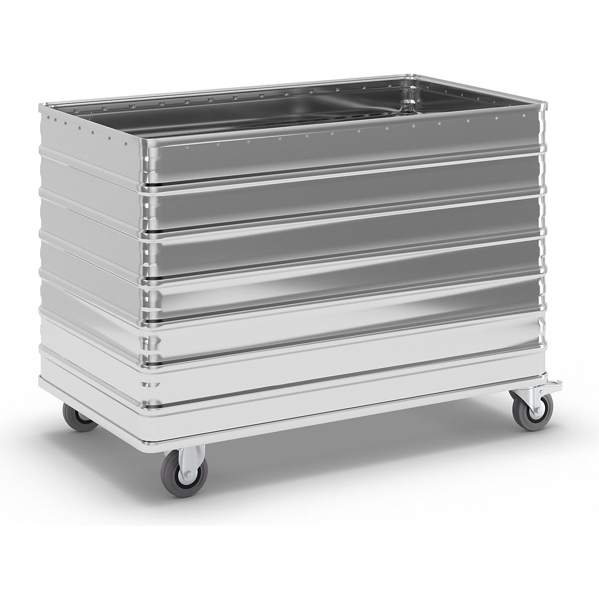 Aluminium container truck, solid panel – Gmöhling, without lid, capacity 656 l-9