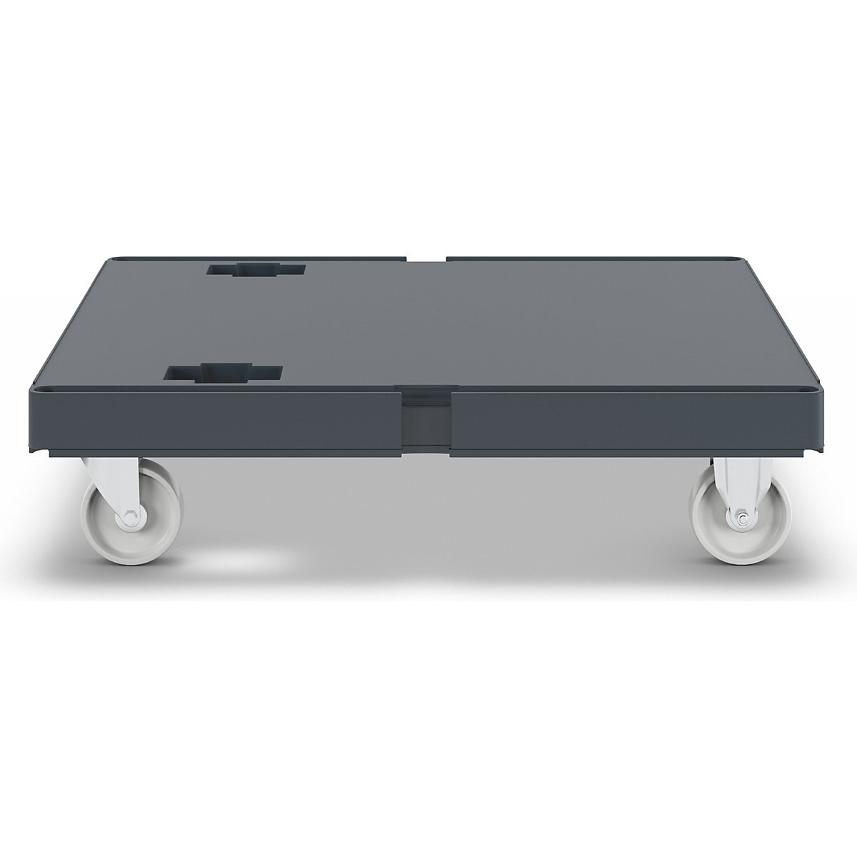 Hygienic plastic transport dolly, closed (Product illustration 3)-2