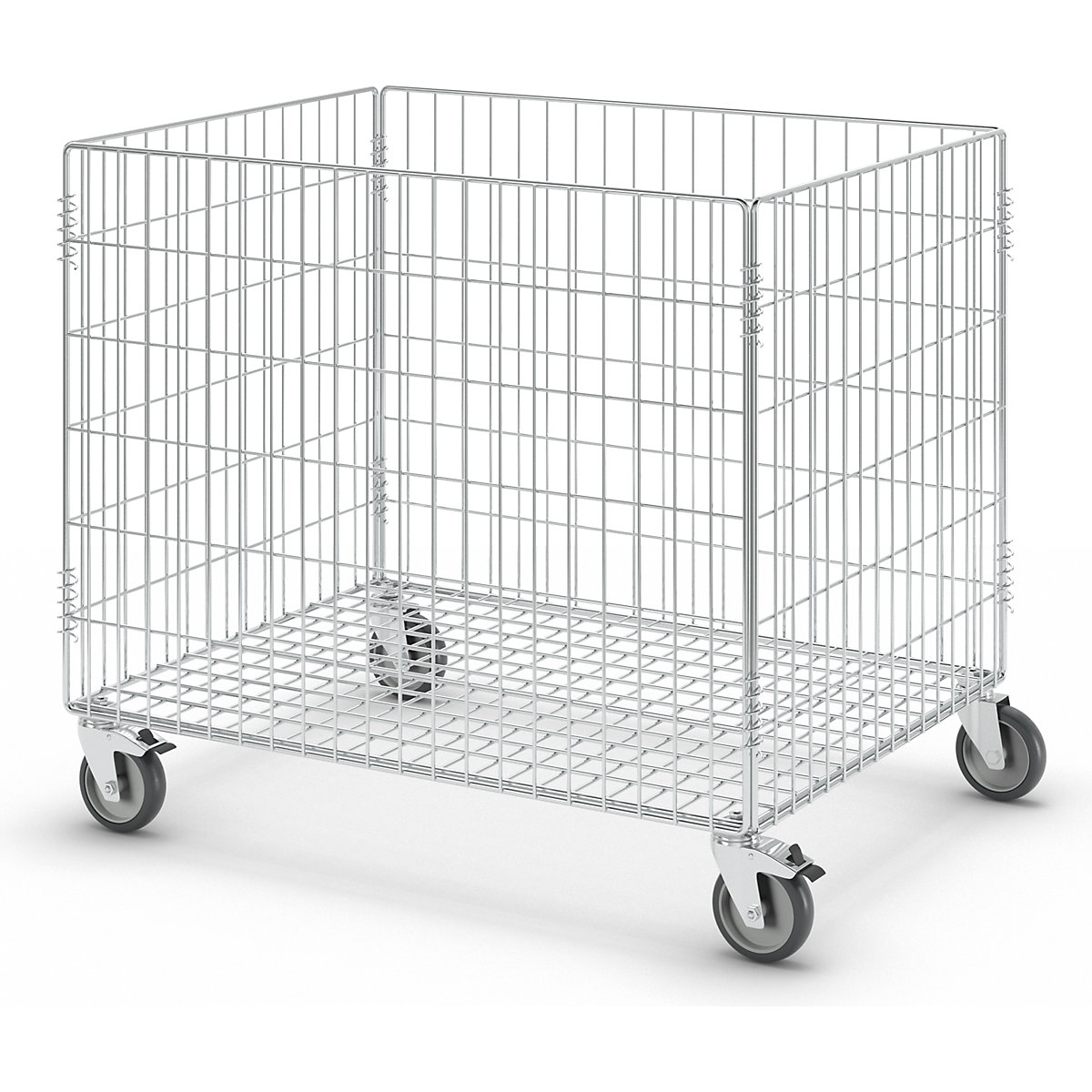Mesh trolley, zinc plated – Kongamek (Product illustration 3)-2
