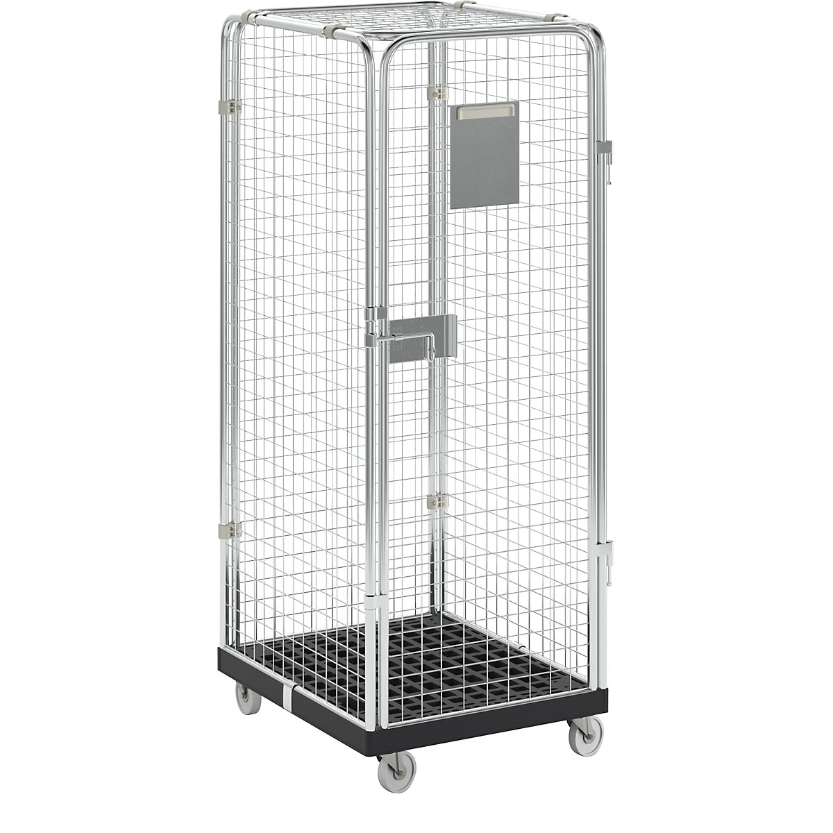 Roll container with mesh panels – eurokraft basic
