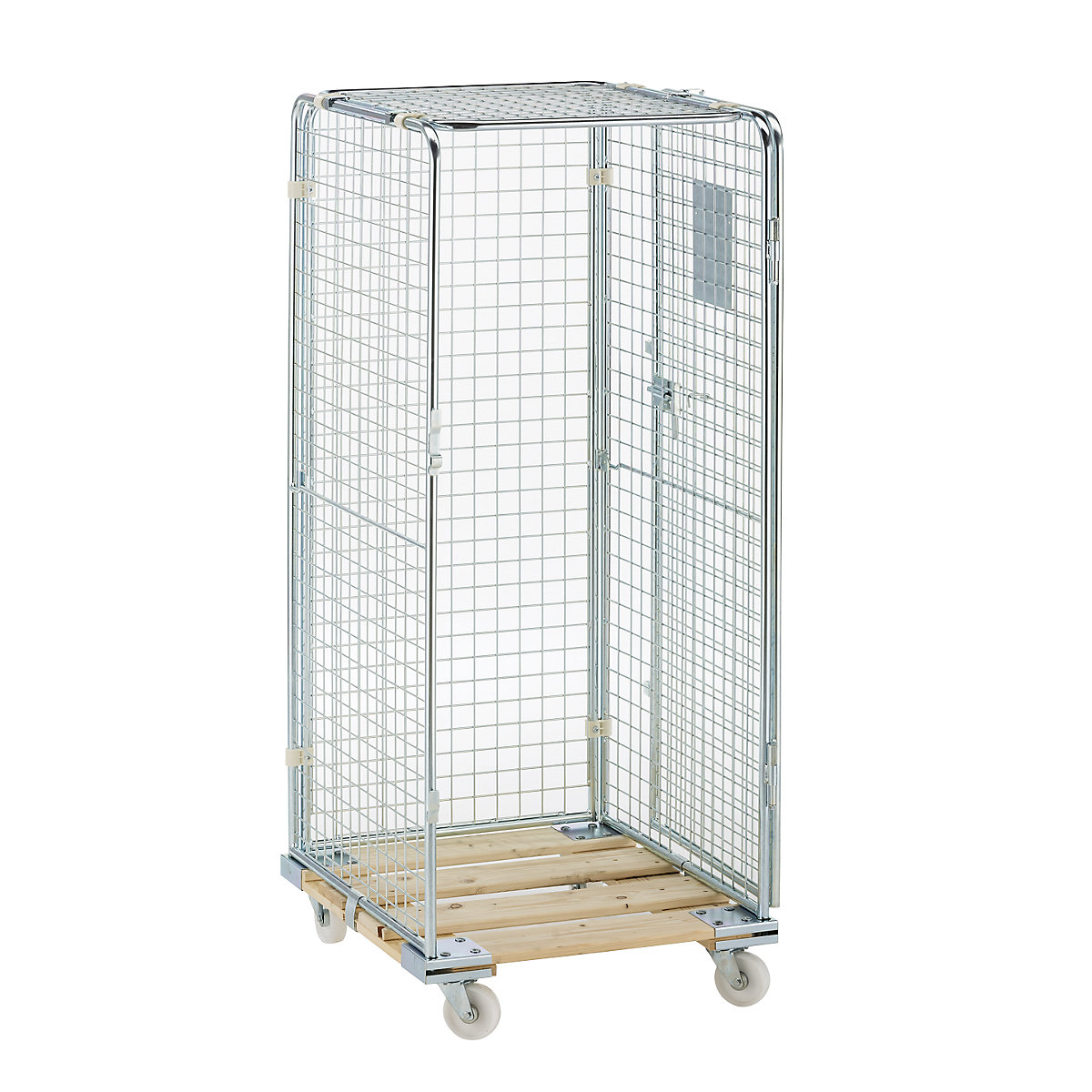Security roll container with wooden dolly (Product illustration 40)-39