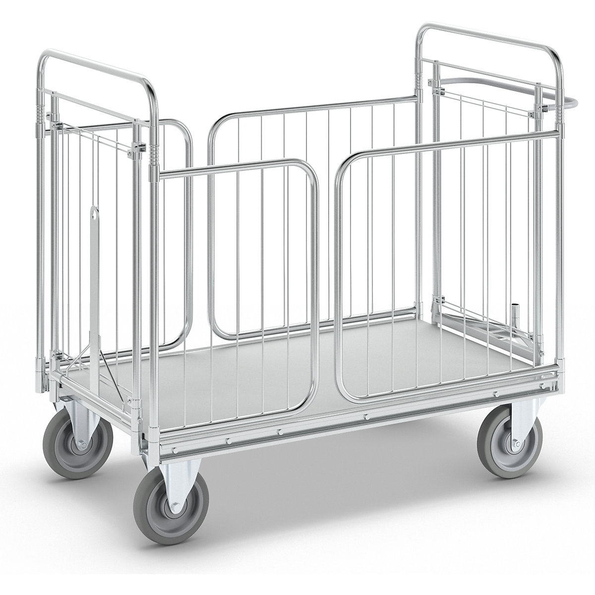 Trolley with panels on four sides – HelgeNyberg, internal length 1200 mm, LxWxH 1400 x 750 x 1180 mm-5