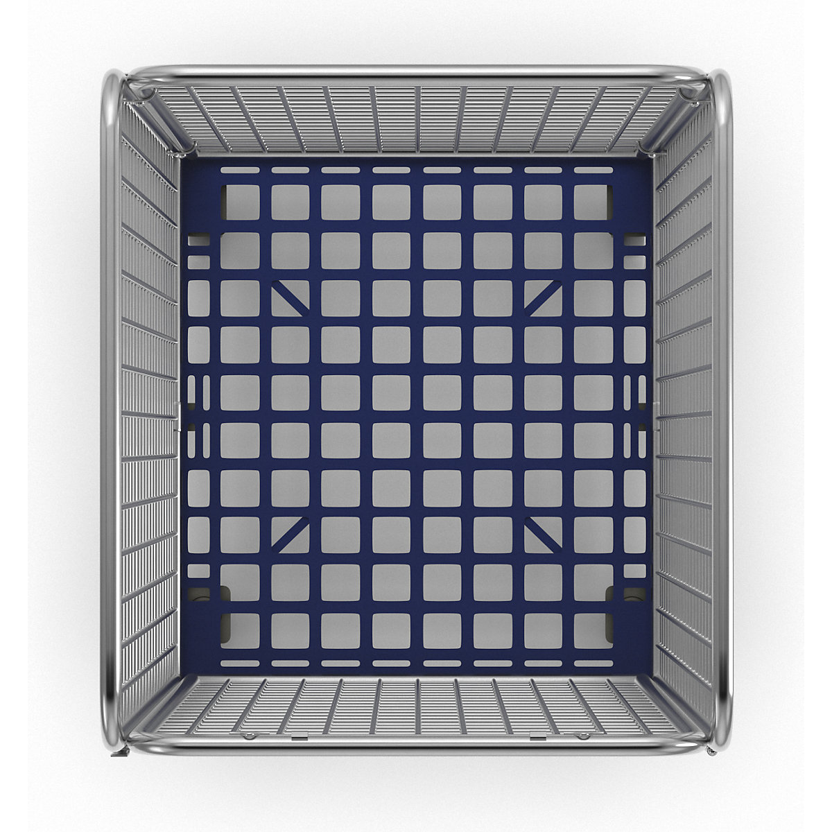 Wire mesh container with plastic dolly (Product illustration 17)-16