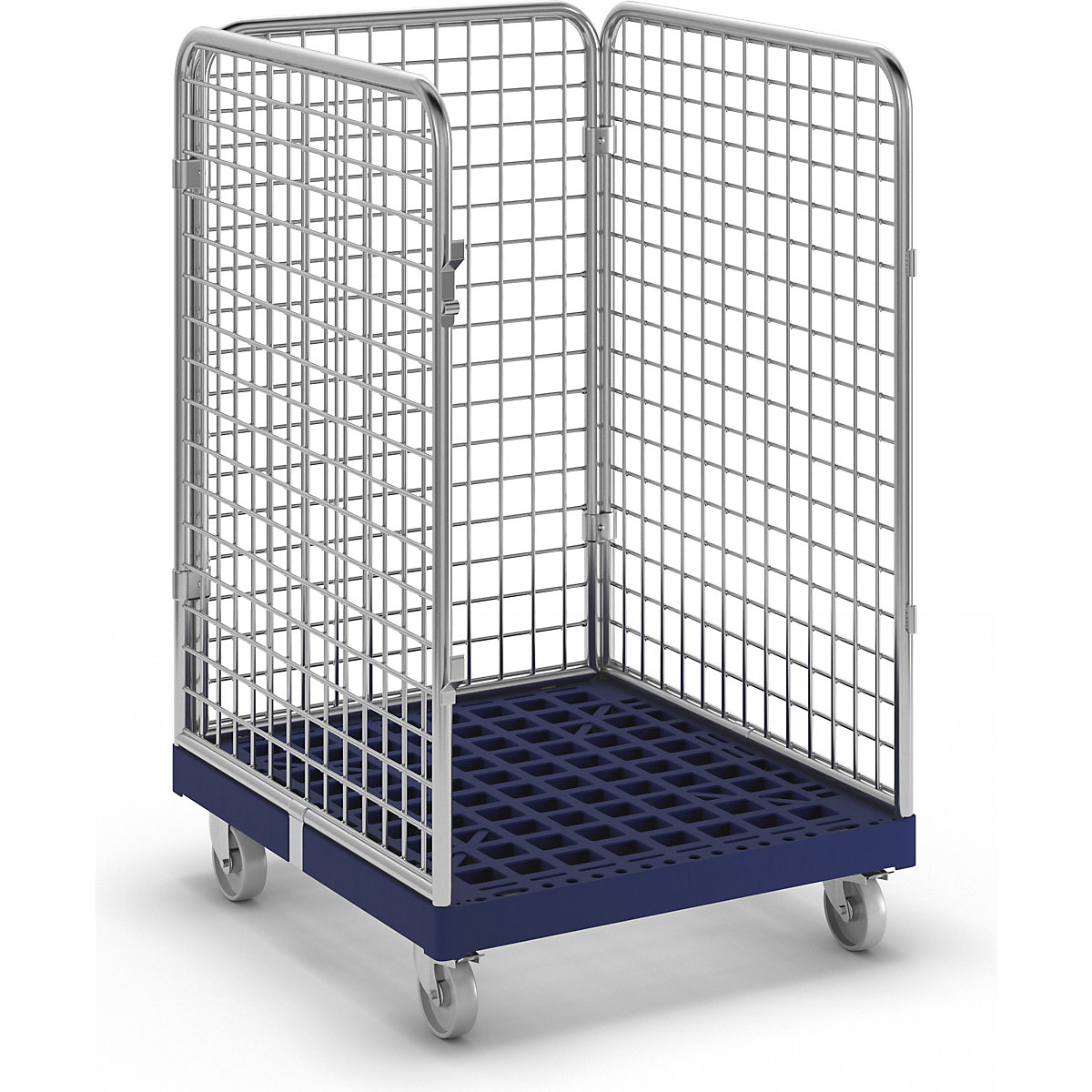 Wire mesh container with plastic dolly (Product illustration 7)-6