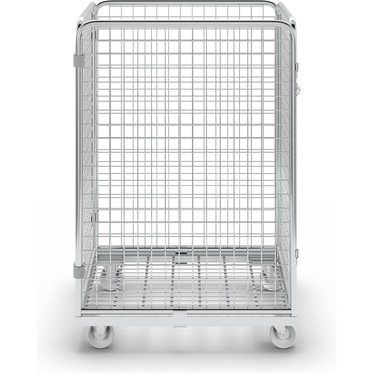Wire mesh container with steel dolly (Product illustration 7)-6