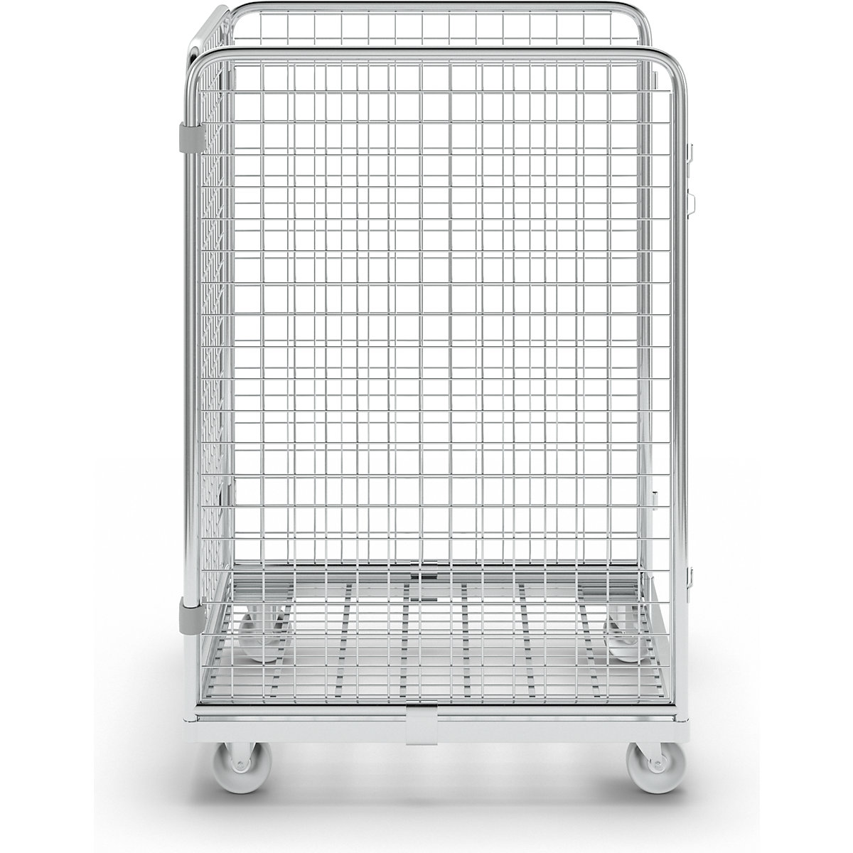 Wire mesh container with steel dolly (Product illustration 6)-5
