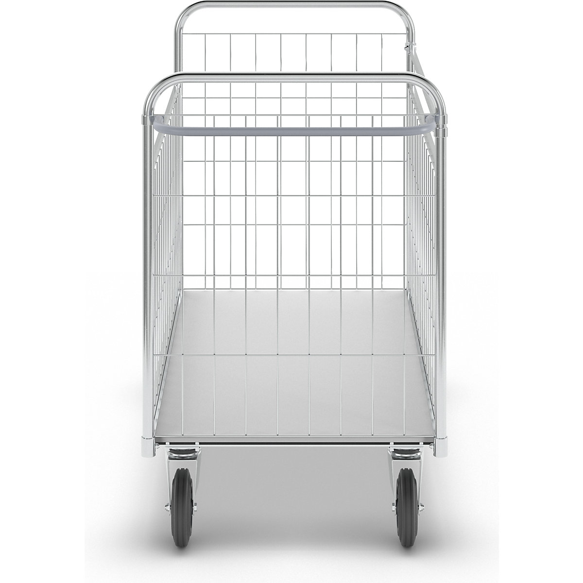 Zinc plated parcel trolley – Kongamek (Product illustration 9)-8