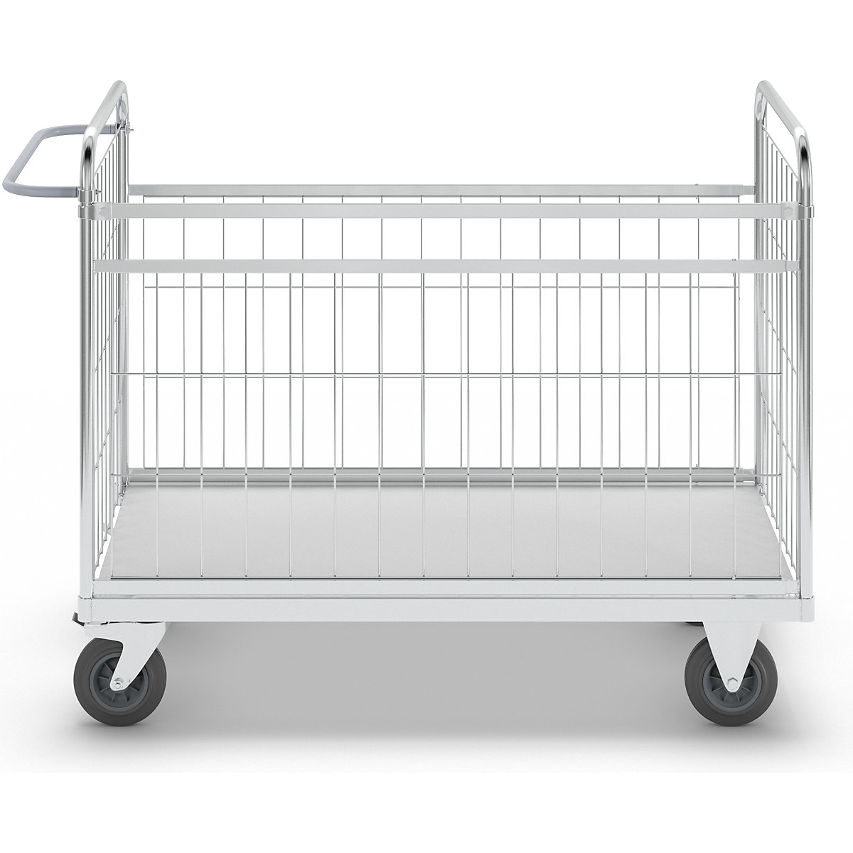 Zinc plated parcel trolley – Kongamek (Product illustration 11)-10